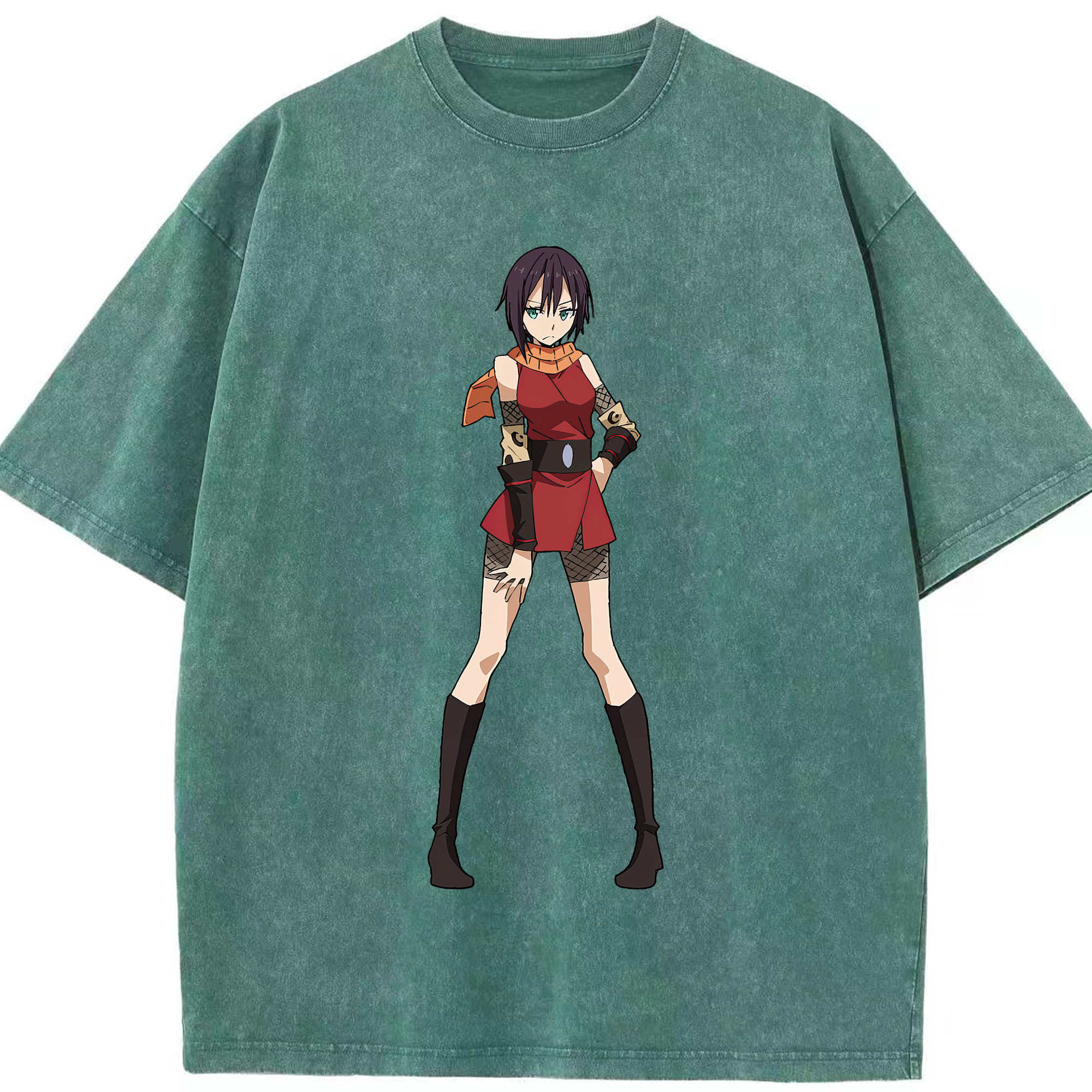 （画像用） 転スラ Regarding Reincarnated to Slime 綿100% ヴィンテージ風 半袖Tシャツ（フロントプリント）
